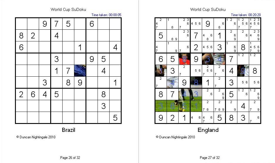 World Cup SuDoku