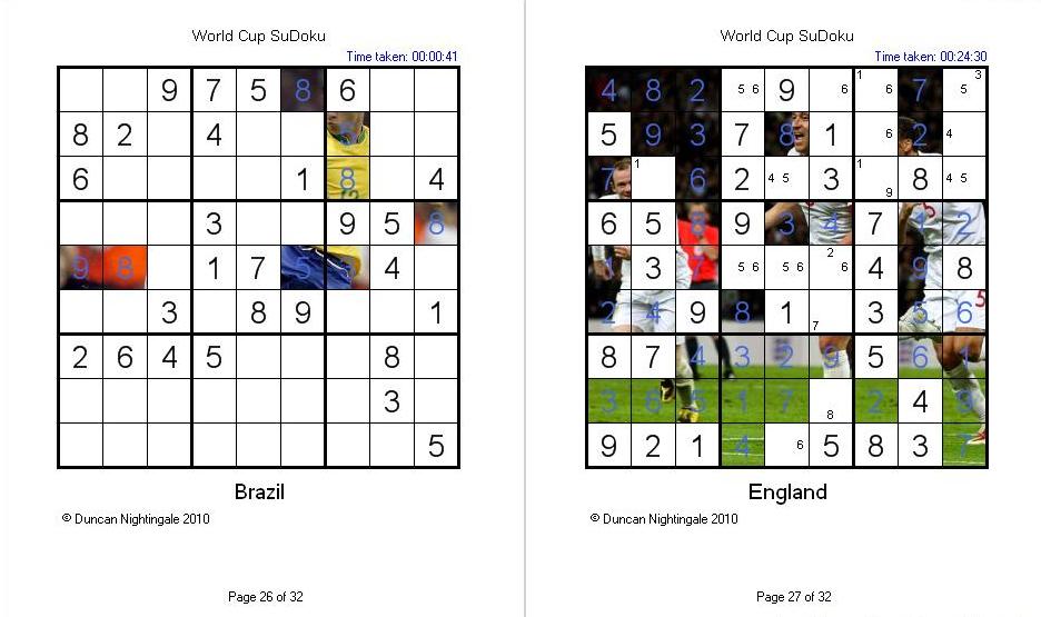 World Cup SuDoku