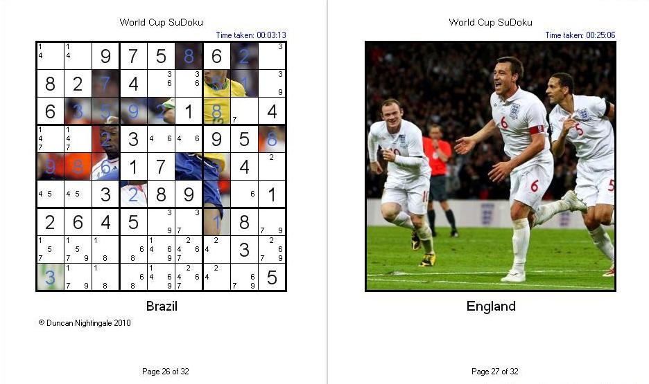 World Cup SuDoku